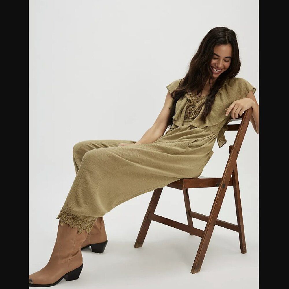 NWT Free People Bali Rolling Dunes Jumpsuit Size XS